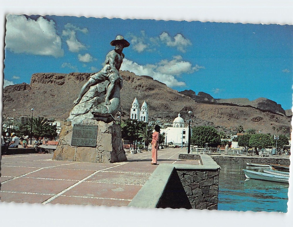 Postcard Fishermans Monument Fishermans Park Guaymas Mexico