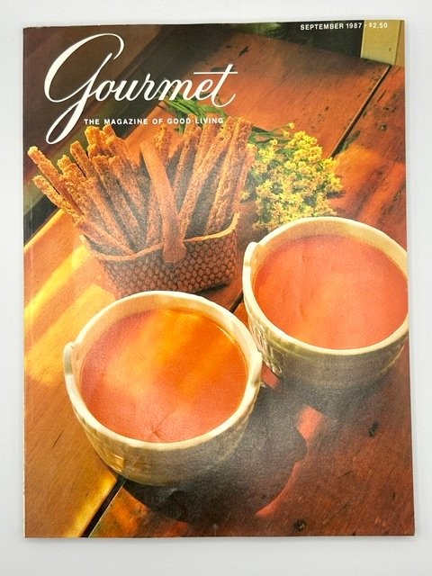 Gourmet Magazine September 1987 Food Cooking Recipes Travel Vintage