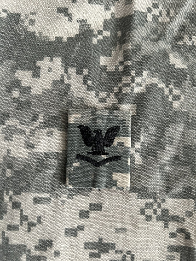 US Navy E4 Third Class Petty Officer Embroidered Jacket Tab Rank Military Patch