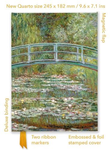 Claude Monet: Bridge over a Pond of Water Lilies (Foiled Quarto Journal)Another great item from Rarewaves USA | Free delivery!