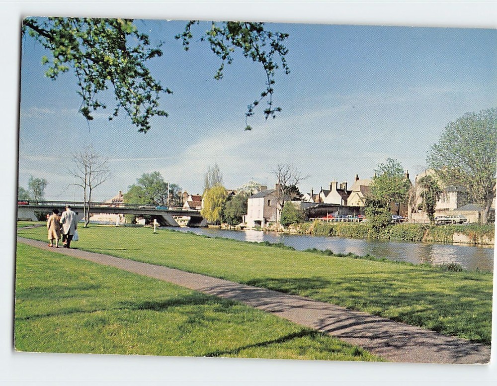 Postcard River Bridge St. Neots England