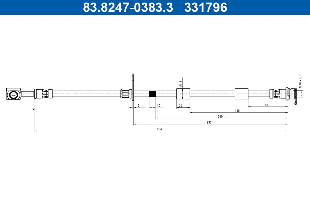 83.8247-0383.3 ATE Brake Hose for FORD