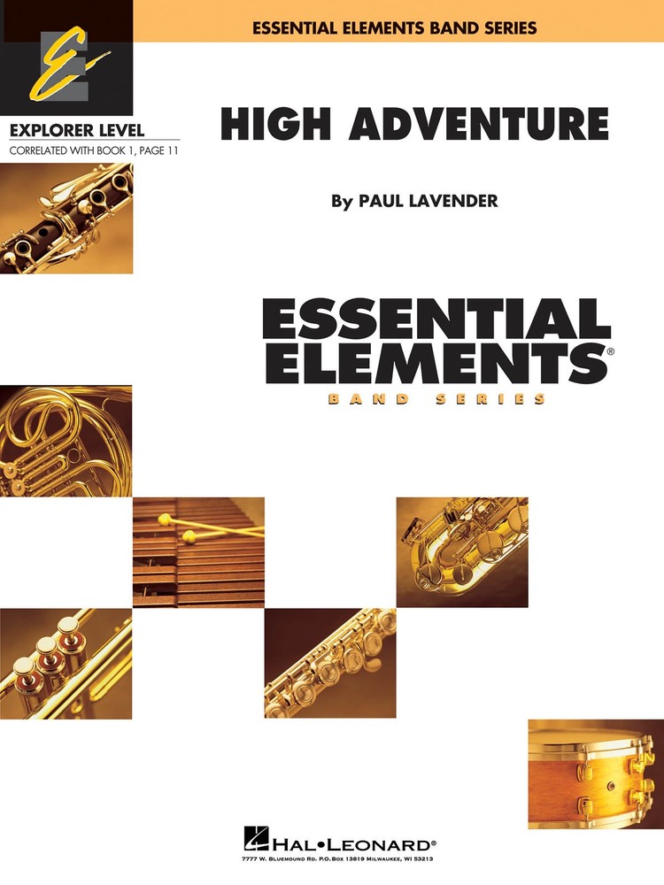 High Adventure Concert Band Score & Parts Essential Elements Hal Leonard Book