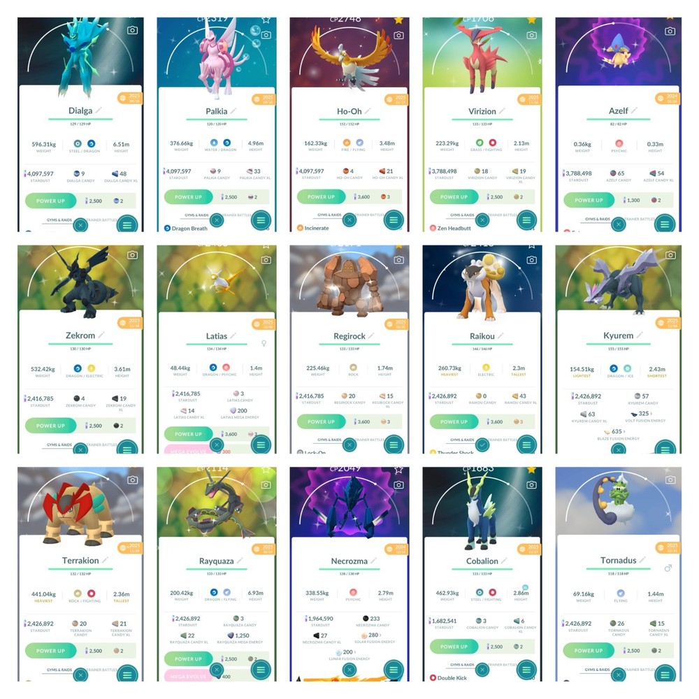 Shiny Legendary Pokémon, Registered or Ultra Friends, Pokémon Go