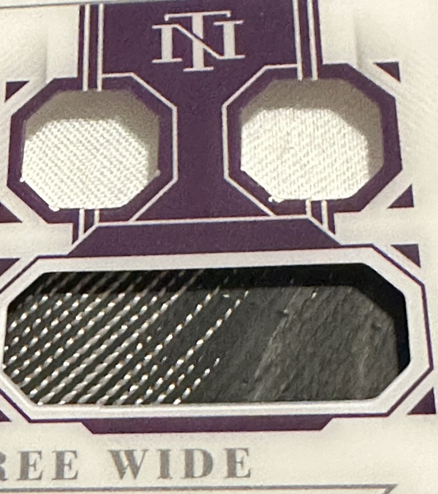 2021 PANINI NATIONAL TREASURES ALEX BOWMAN TRIPLE RELIC THREE WIDE #/25