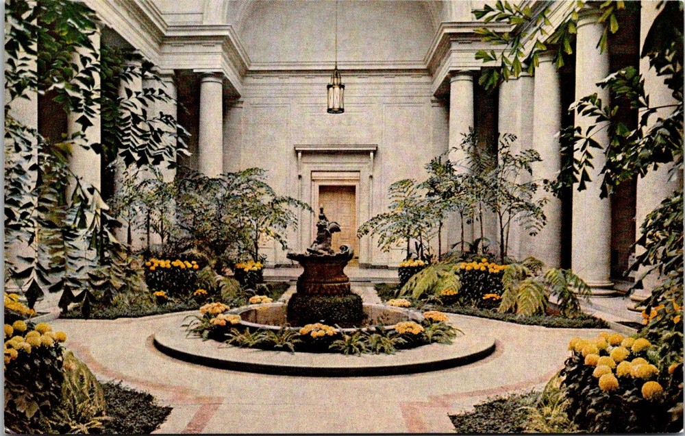 Dr Jim Stamps Postcard The East Garden Court National Gallery Of Art