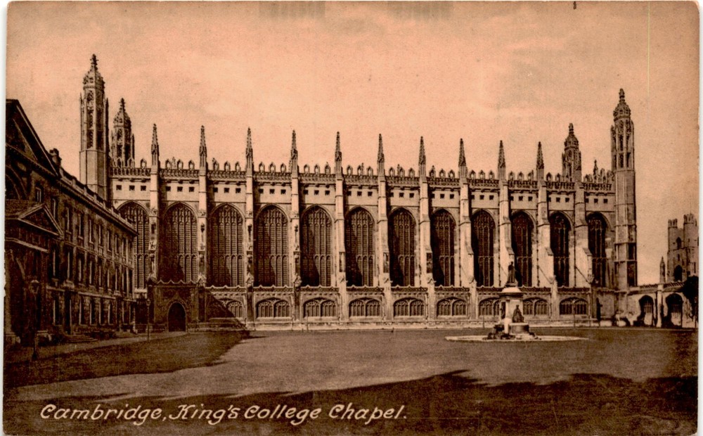 Cambridge, King's College Chapel, F. Frith & Co., Ltd., Reigate, Postcard