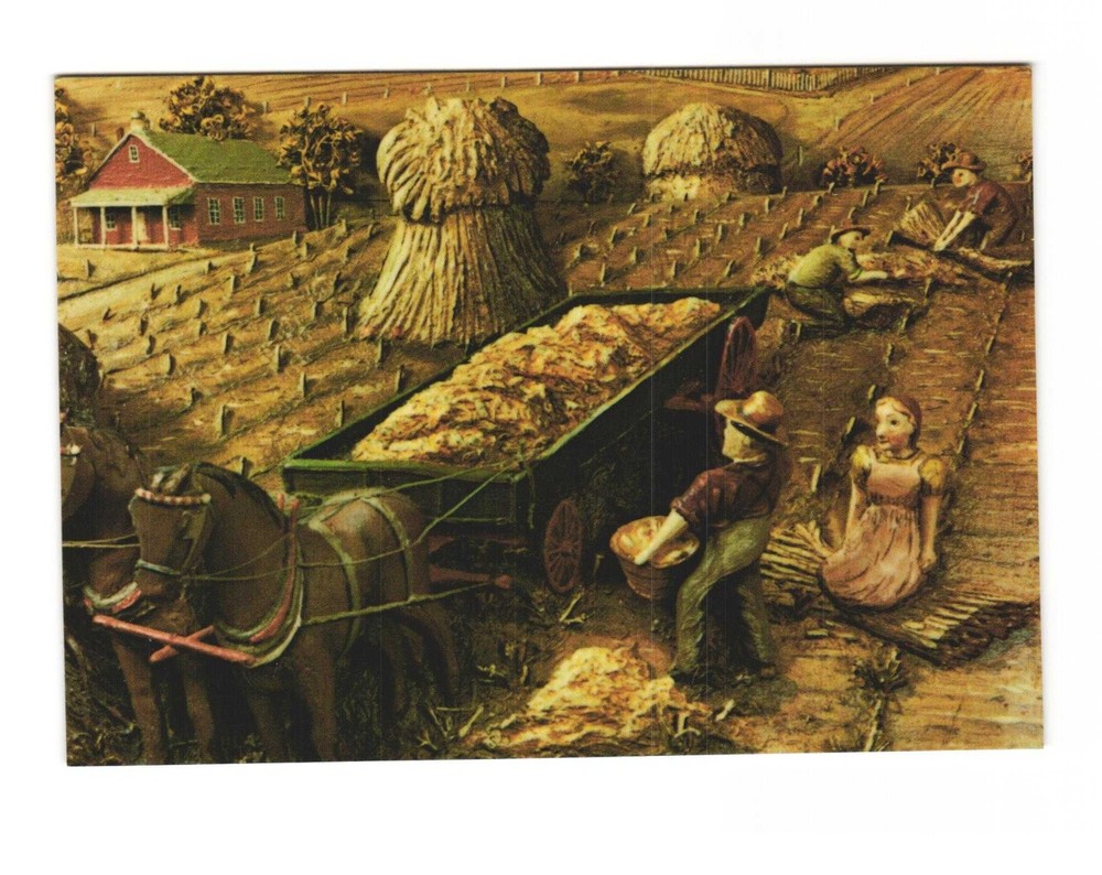 The People's Place Main Street Intercourse PA VTG postcard UNP Harvest