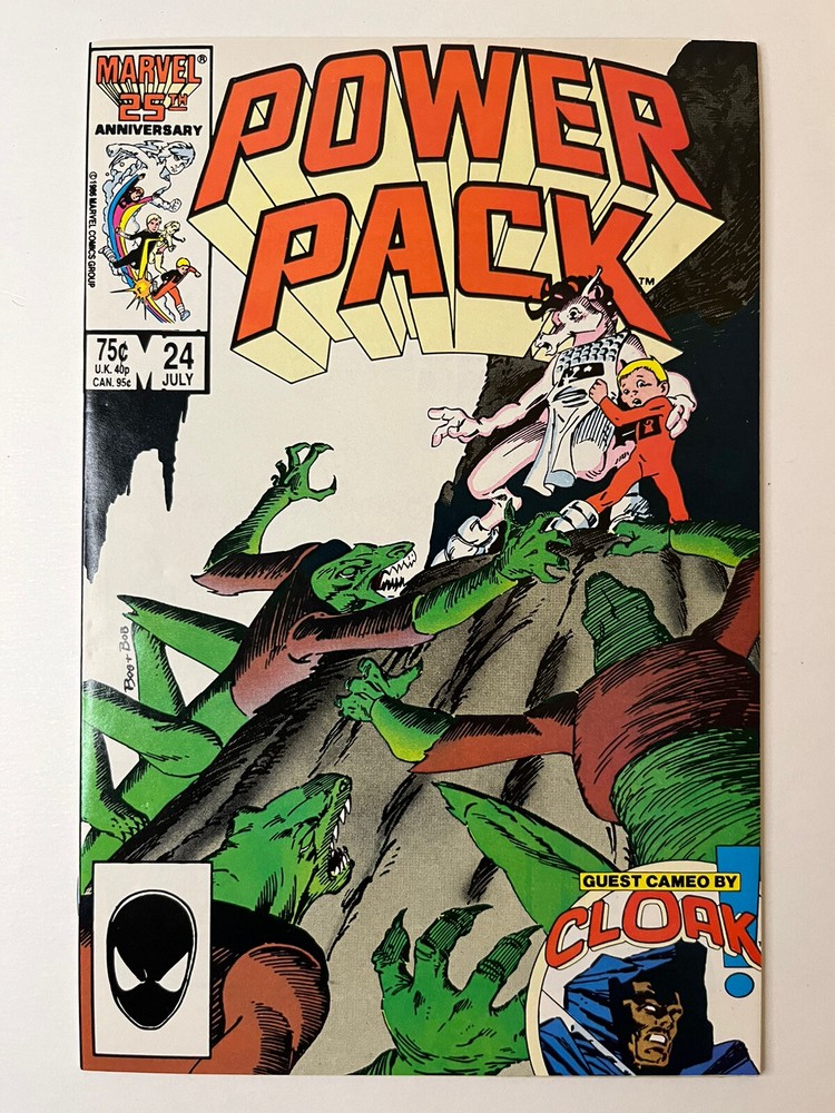 Power Pack #24 July 1986 ✅ Cloak ✅ Marvel Comics ✅ Copper Age