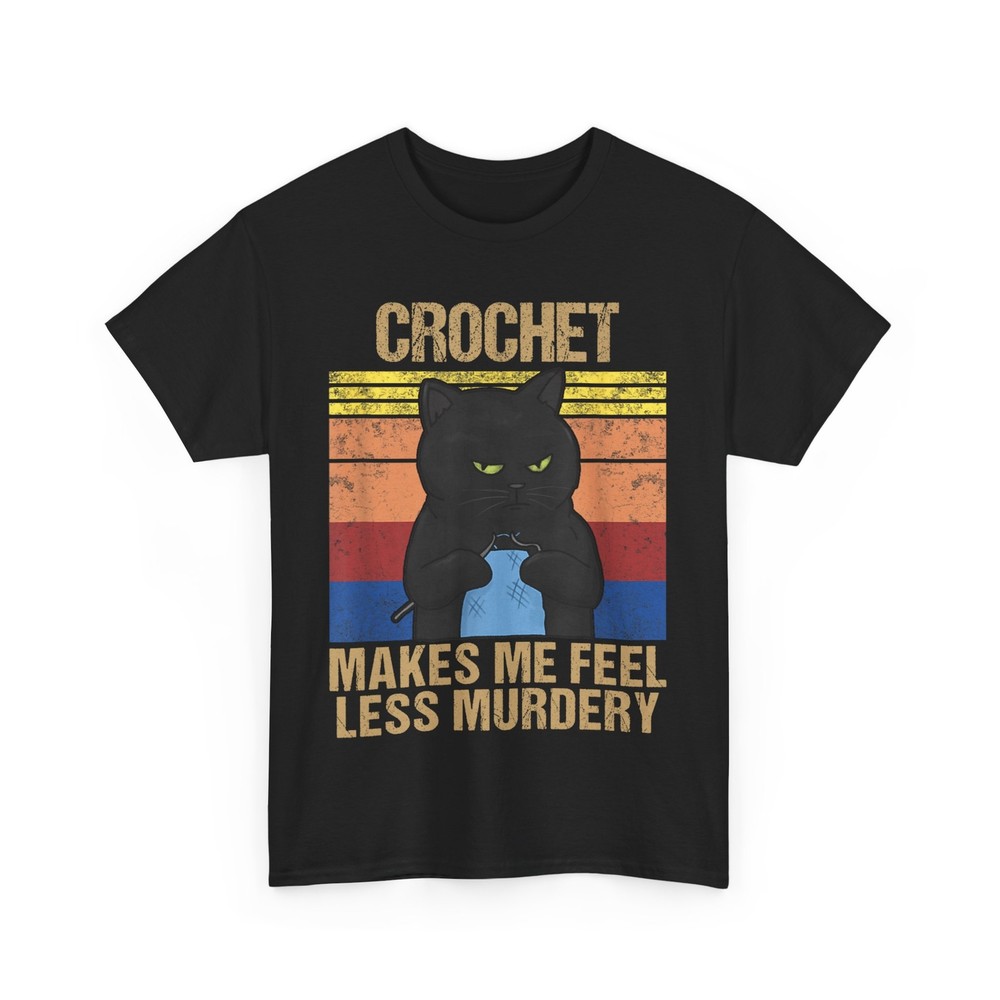2026/Funny Crochet Mom Makes Me Feel Less Murdery Vintage T-Shirt