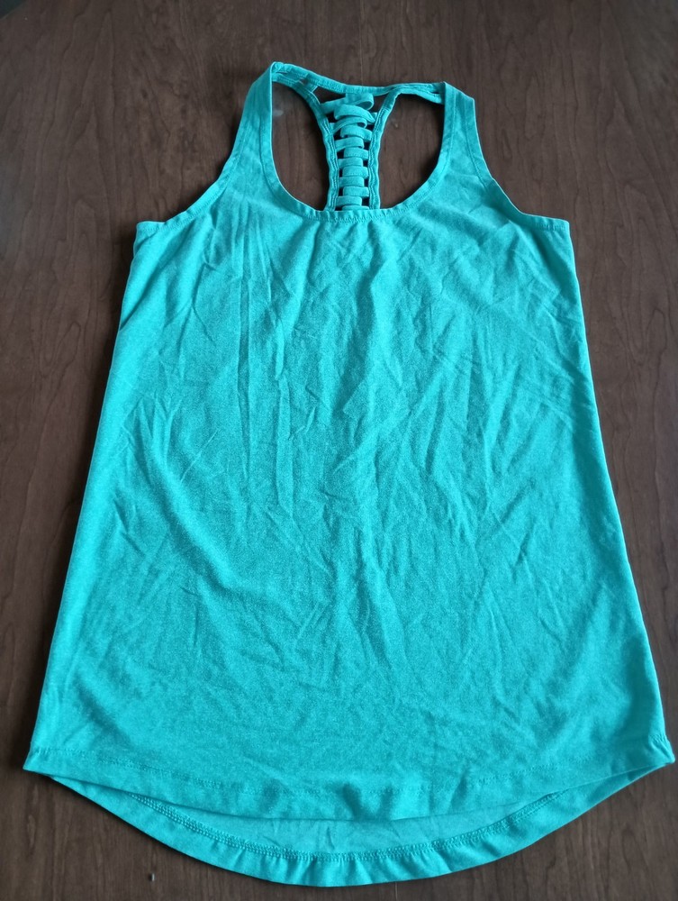 Reflex Women's Blue Braided Back Sleeveless Tank Top Size XS