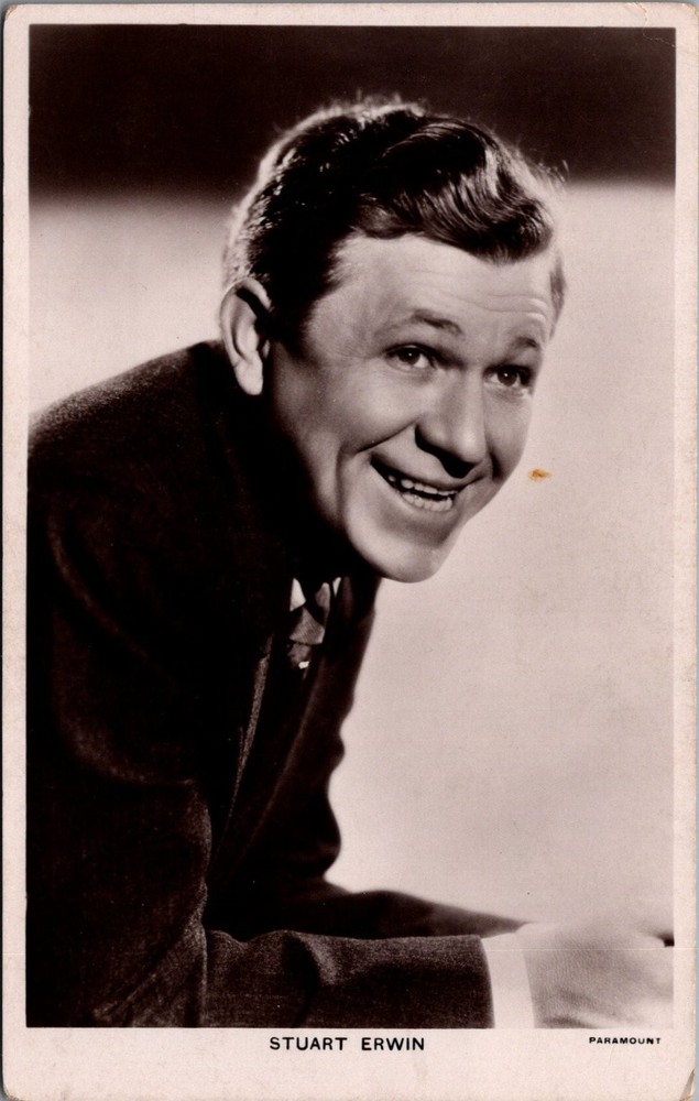 Stuart Erwin Paramount Actor Real Photo Postcard RPPC British 1930s
