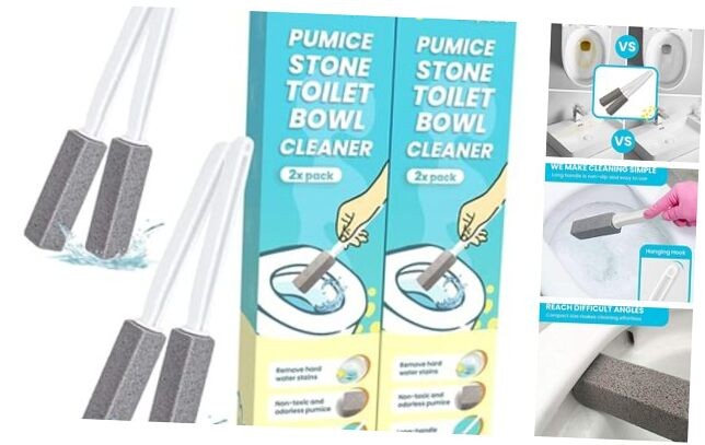 Pumice Stone Toilet Bowl Cleaner | Toilet Pumice 4 Count (Pack of 1) Classic
