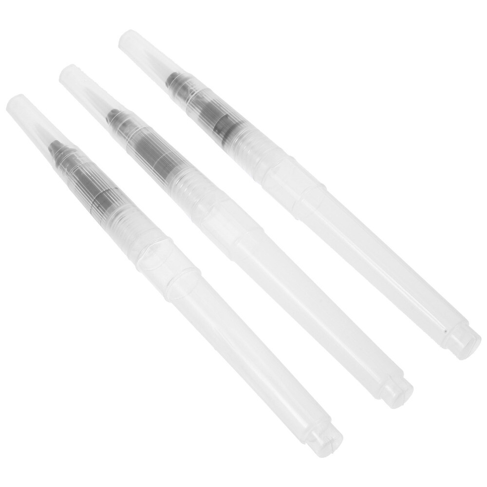 3 Pcs Empty Watercolor Pen Reusable Painting Tool Refillable Pens