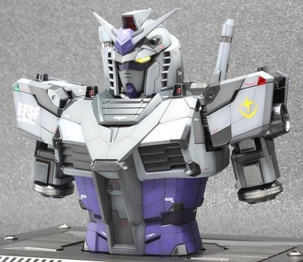 1/48 RX-78F00 Gundam bust model G3 Gundam color #d73944