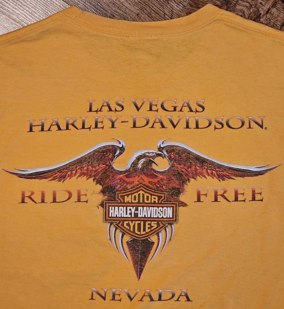 Harley-Davidson Shirt Motorcycle Pocket Las Vegas Nevada T-Shirt Men's Size L