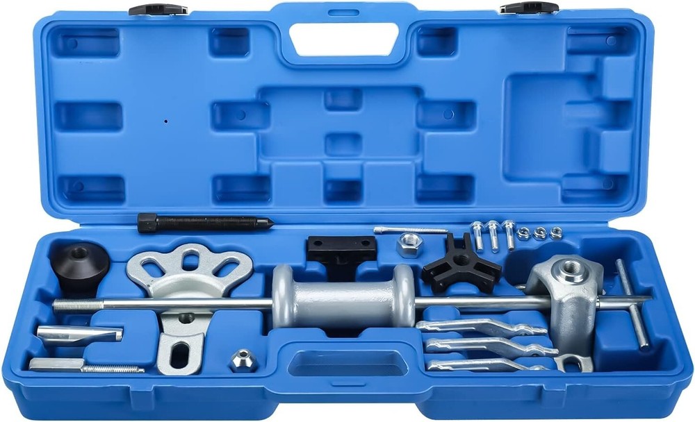 17Pcs Slide Hammer Puller Set Axle Front Rear Wheel Bearing Hub Gear Remover Kit