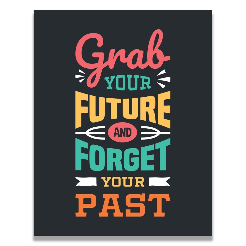 Motivational Future Goals Poster Art Print for School Teachers Classroom Wall Decor