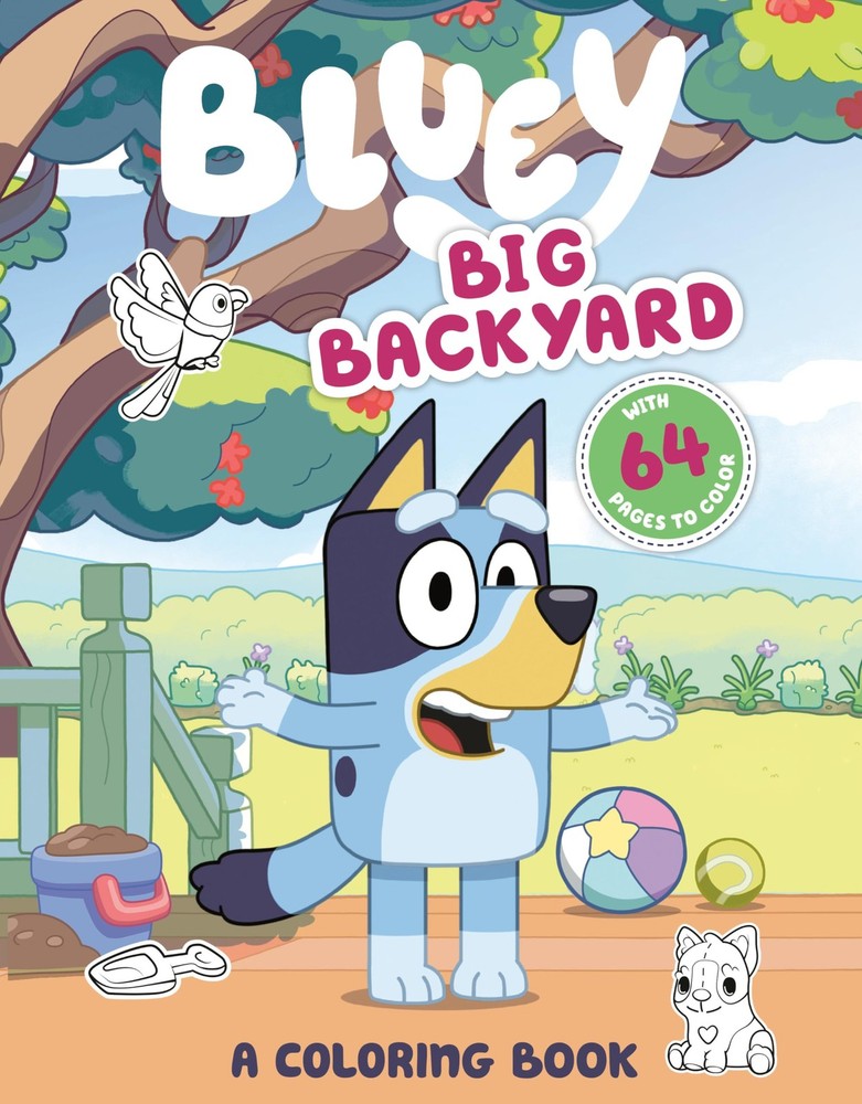 Bluey: Big Backyard: A Coloring Book Multicolor
