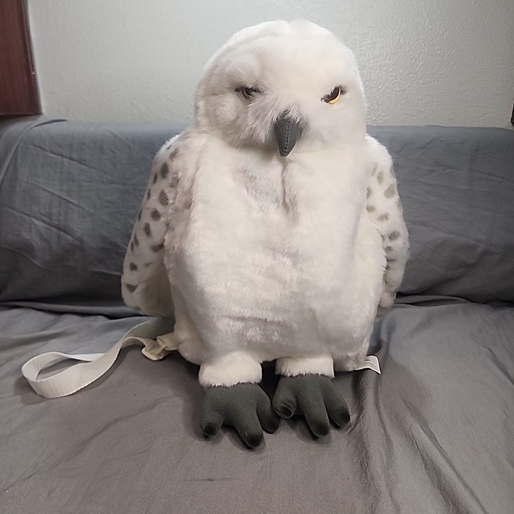 HEDWIG White Owl Harry Potter Plush Backpack from Universal Studios Wizarding World  