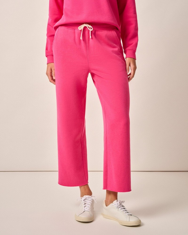 Johnnie-O Cotton Straight Sweatpants in Sugar Beet for Everyday Wear