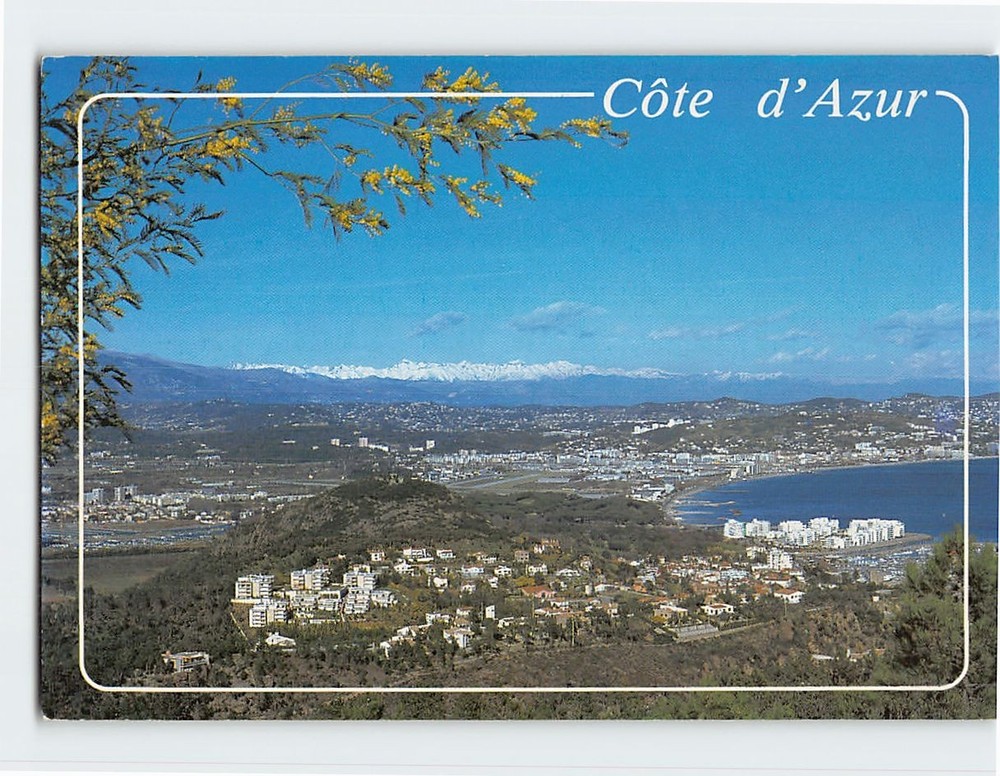 Postcard Panoramic View Côte d'Azur France