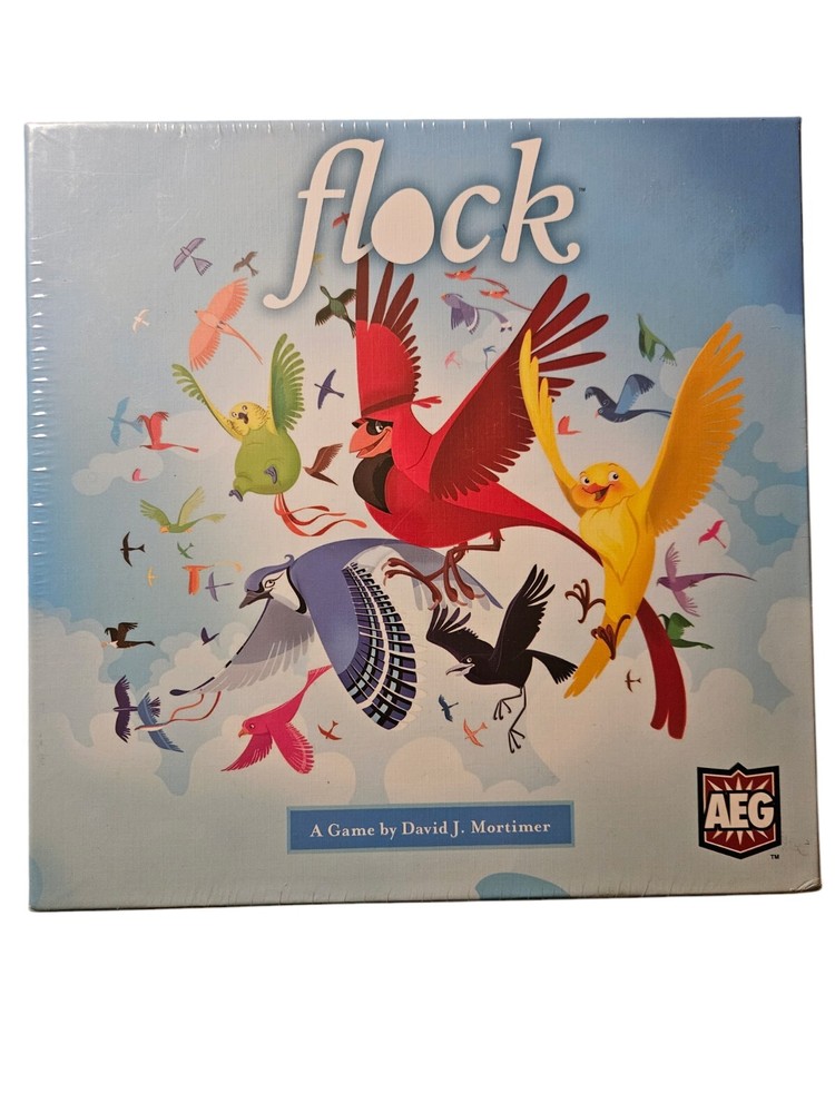 NEW Flock Board Game By AEG David J Mortimer Ages 14+ 2 To 5 Players Sealed