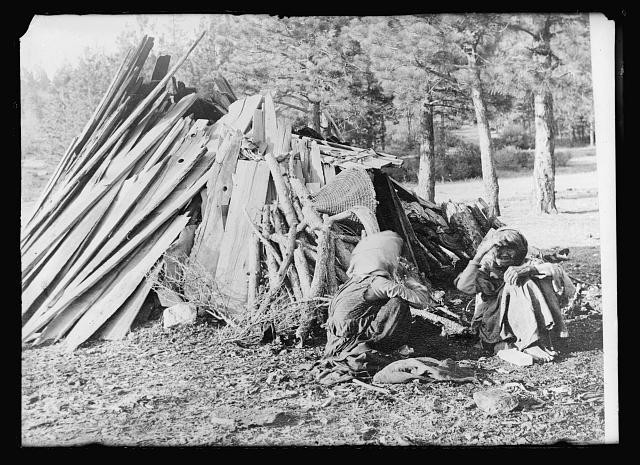 Photo:Nevada Indians 1920 Home Service Needed Here Teepee Shelter Family