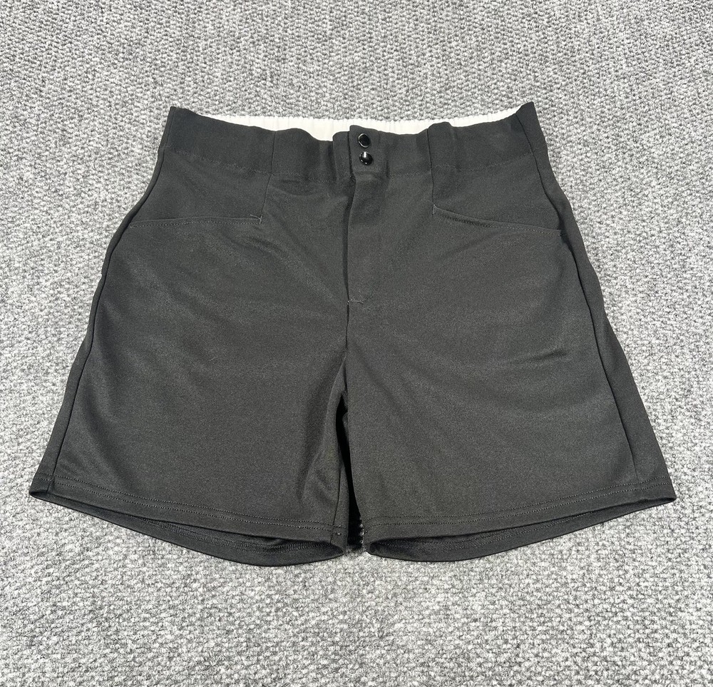 Vintage BIKE Shorts Athletic Gym Coach Baseball USA Men's Large Black 90s