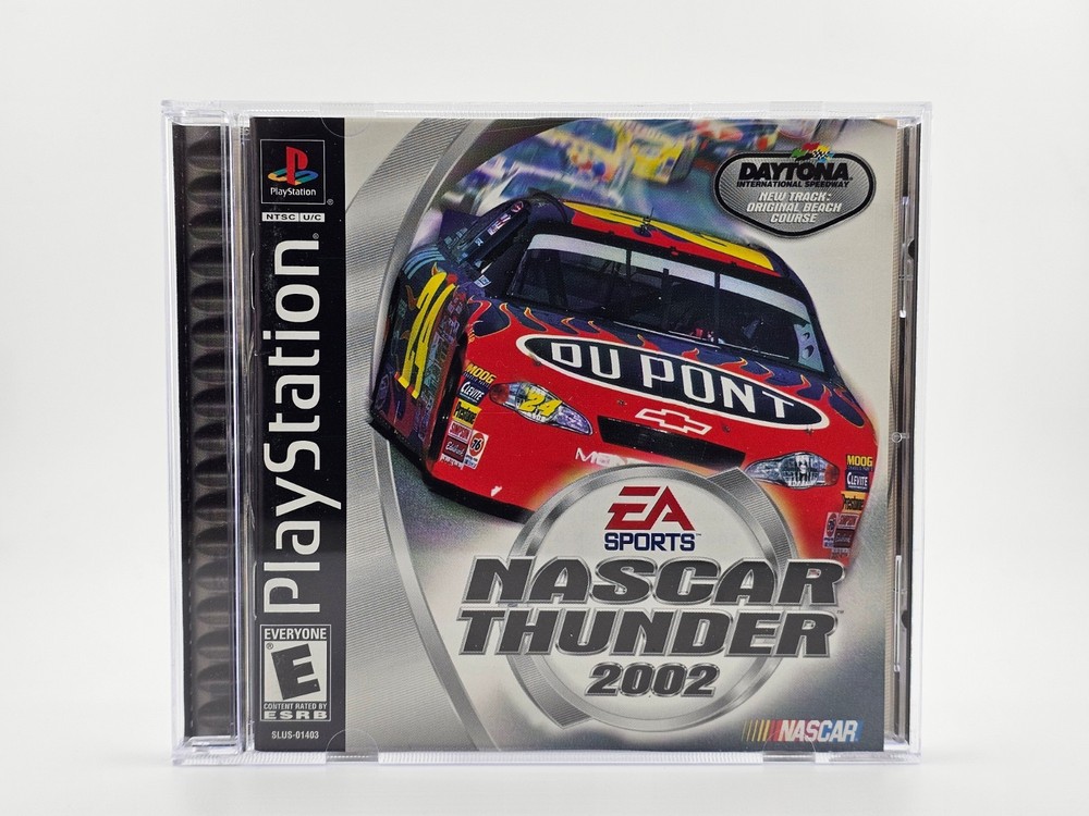 Sony Playstation 1 PS1 Nascar Thunder 2002 CIB Cleaned & Tested