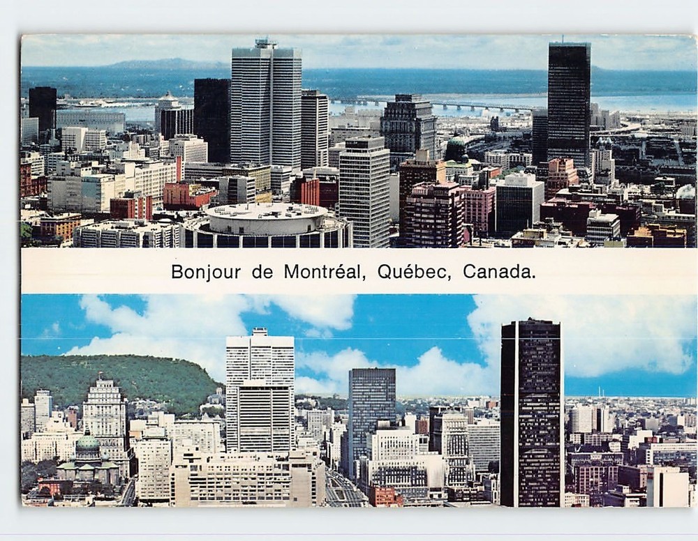 Postcard The City of Montreal Quebec Canada