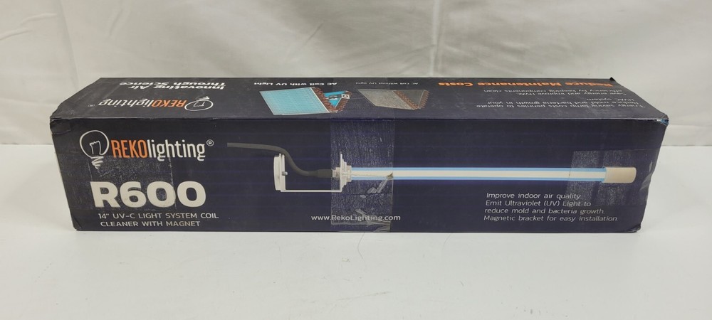 Reko R600 19-30VAC UV Light 14-Inch HVAC Duct Coil Lamp with Magnet-image