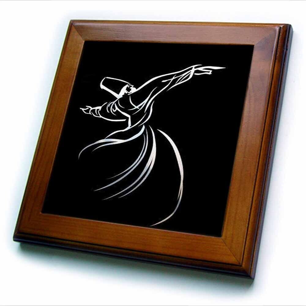 3D Rose Whirling Dervish Sufi Meditation Rebirth Love Acrylic Design