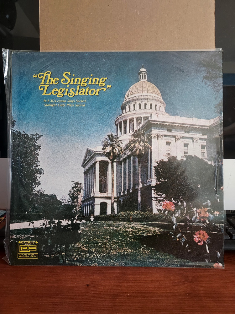 Bob McLennan The Singing Legislator Gospel Music LP ALBUM