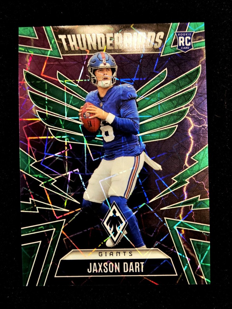 2025 Jaxson Dart RC SSP 6/49! Panini Phoenix #38 Thunderbirds Jersey Match 1/1
