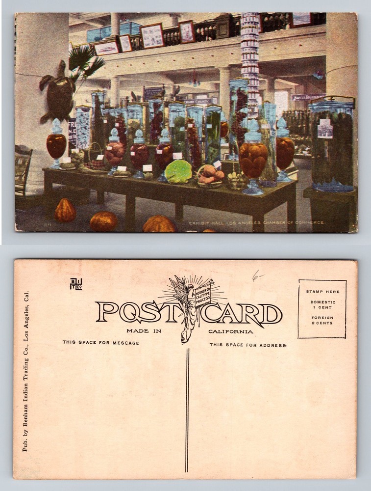 Los Angeles, CA-California Exhibit Chamber of Commerce Displays Vintage Postcard