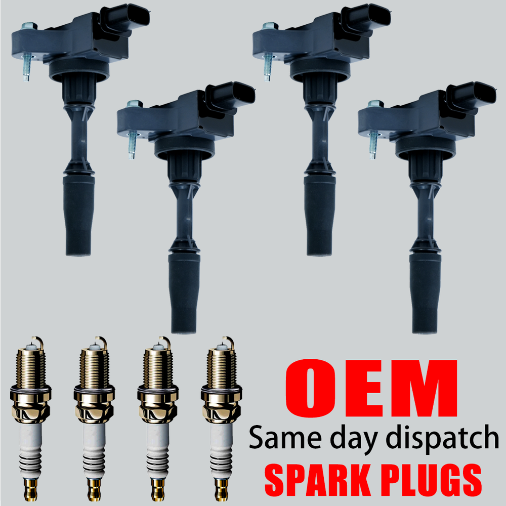 4X OEM Ignition Coils & Iridium Spark Plugs for Cadillac ATS CTS Buick UF680