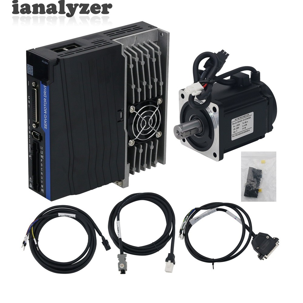 80mm Flange 1KW High Torque 3.8NM Servo Motor Kit with Magnetic Encoder