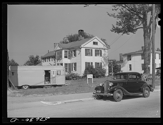 East Hartford Connecticut 1941 Defense Workers Parking Private Homes Trailer
