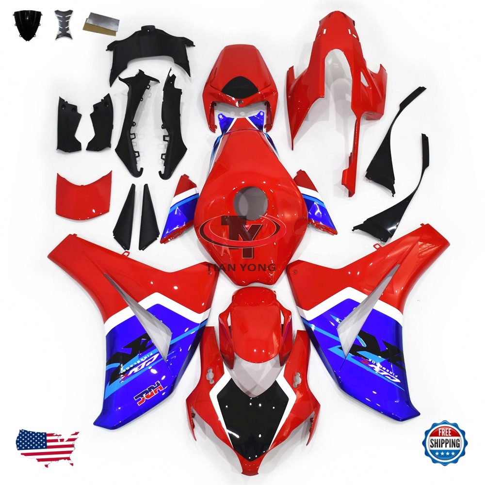 Fairing Kit for 2008-2011 Honda CBR1000RR 2009 ABS Injection Bodywork Red Blue