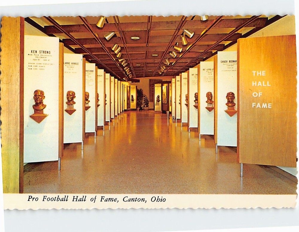 Postcard Pro Football Hall of Fame Canton Ohio USA
