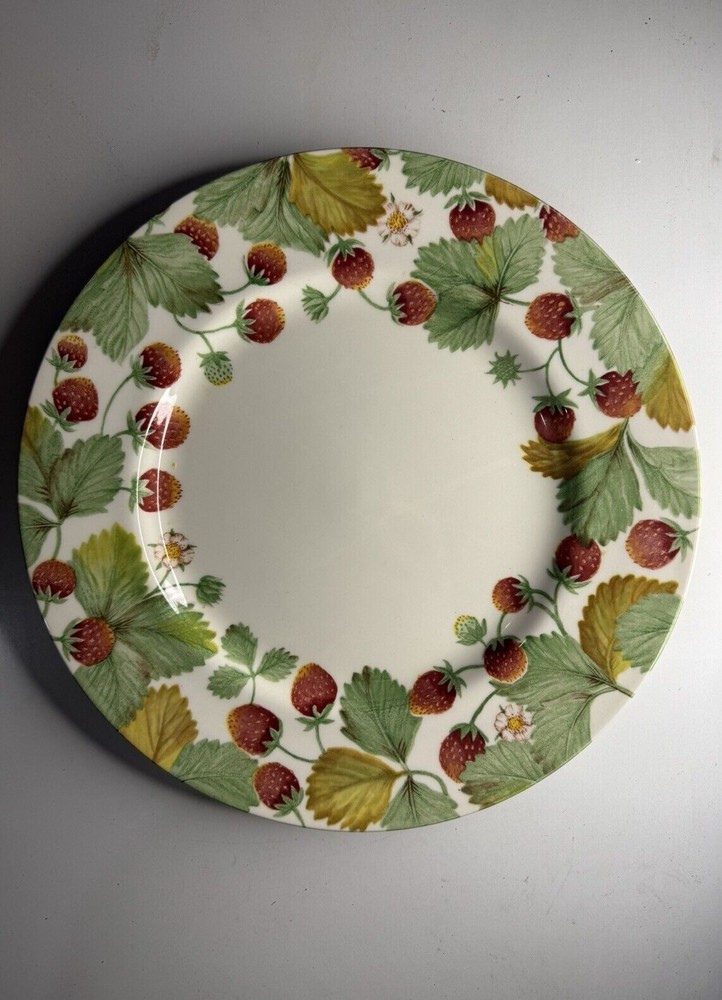 Set Of 7 Lenox Morning Blossom Dinner Plates with Floral Design and Elegant Wide Gold Rim for Stylish Dining