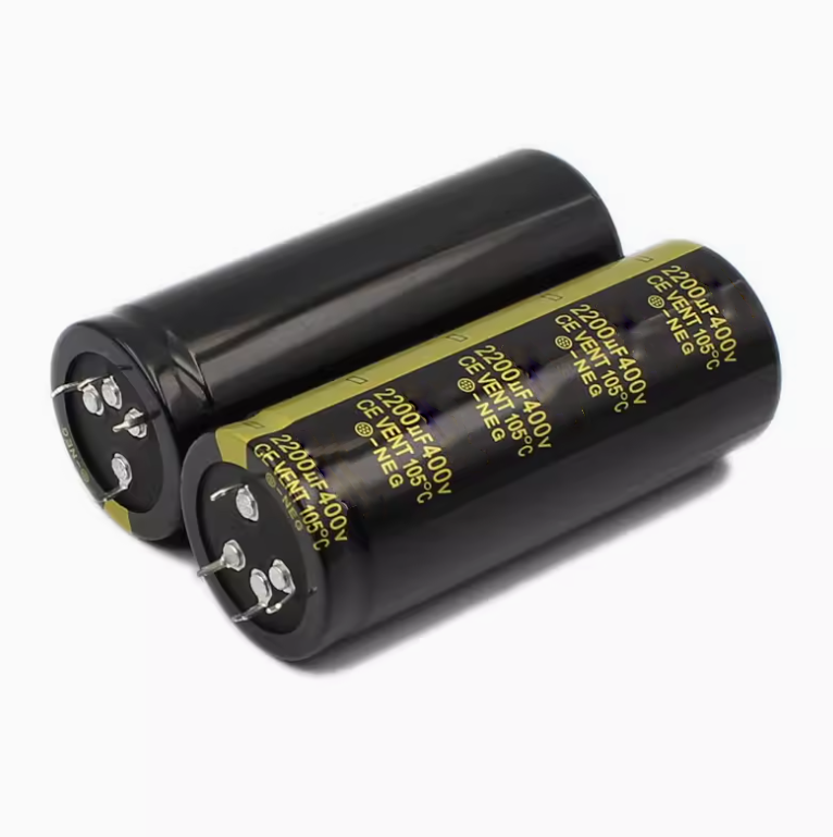 400v 2200uf Aluminum Electrolytic Capacitor Inverter Black gold 40x100mm 4 Pin