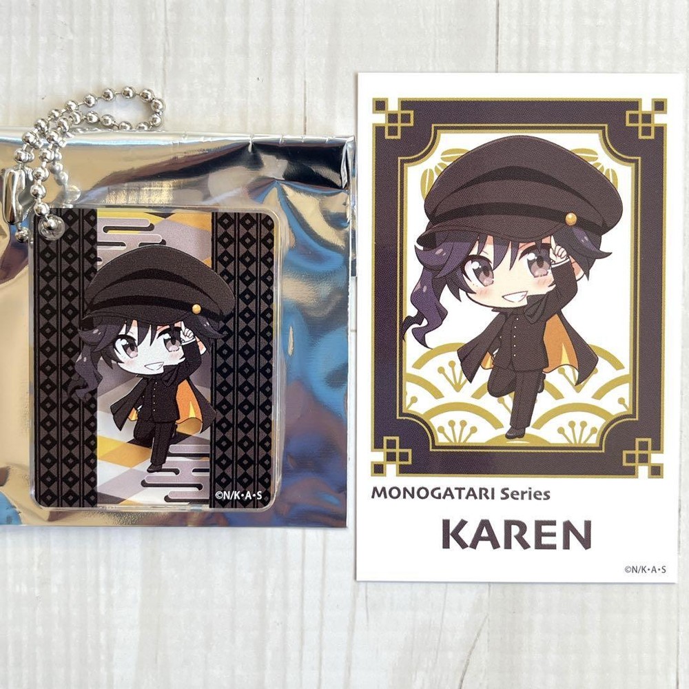 Arara Kika Ren Monogatari Series Acrylic Keychain Photo Card Taisho Romantic