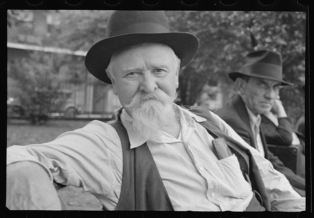 Photo:New Orleans Louisiana 1935 Old Sailor Jackson Square Portrait