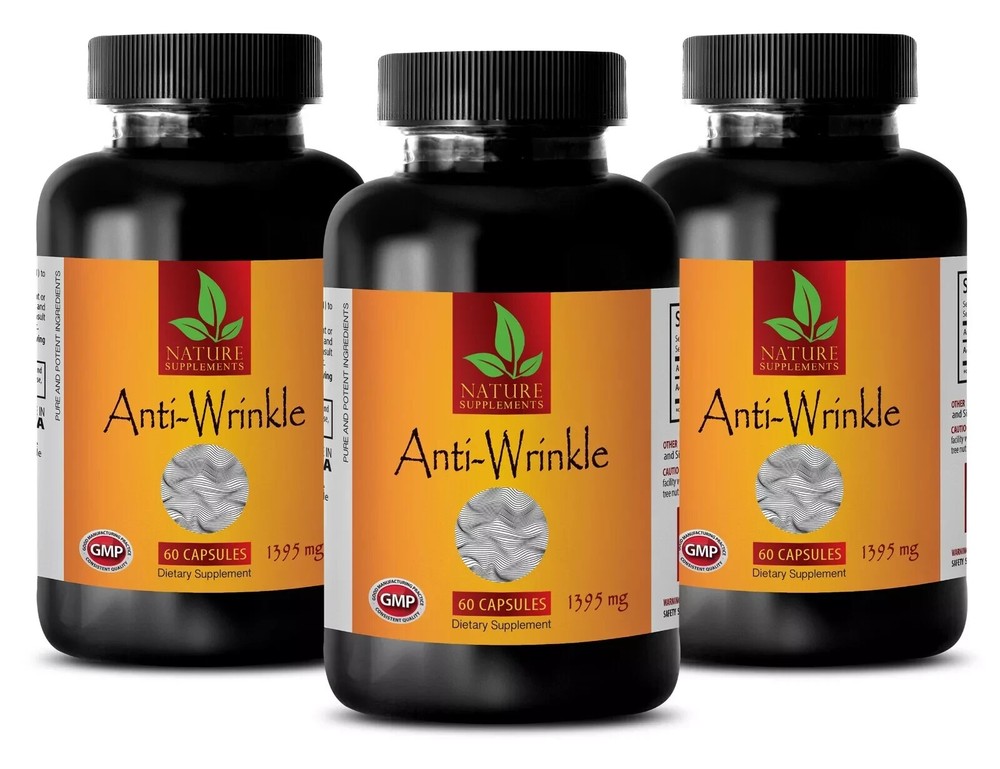 Smooth Tone Anti-Wrinkle Complex for Youthful Glow - 180 Capsules (3 Bottles)