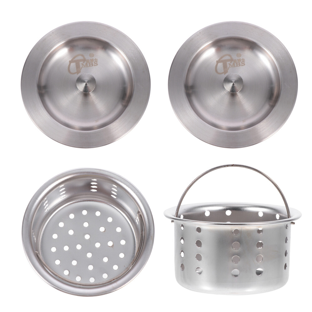 2-Pack Metal Sink Drain Strainer Stopper and Catcher
