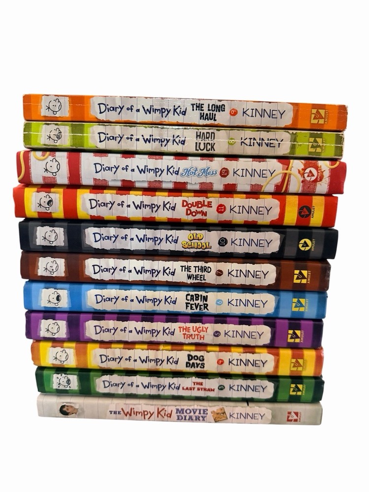 BIG Lot of (11) DIARY OF A WIMPY KID SERIES Childrens Cartoon Books JEFF KINNEY