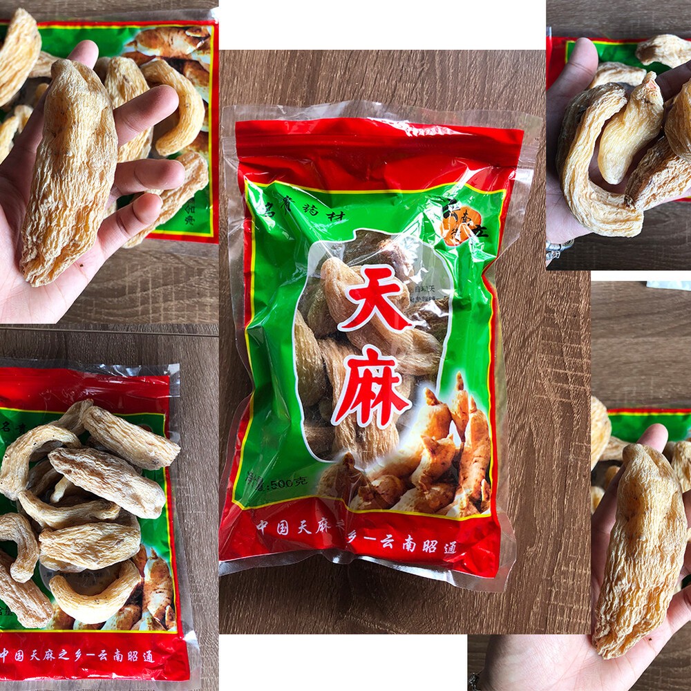 500g 15 Pieces Natural Tianma Healthy Herbal Tea Organic Green Food Health Care