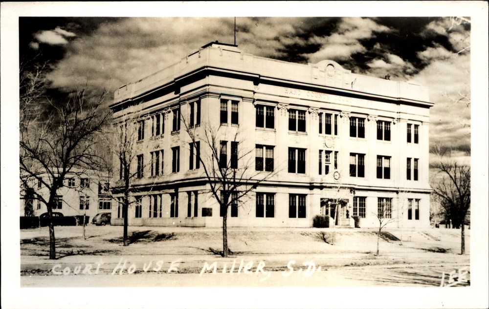 Court House ~ Miller South Dakota SD ~ RPPC real photo